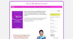 Desktop Screenshot of ilovemybreastcancer.com